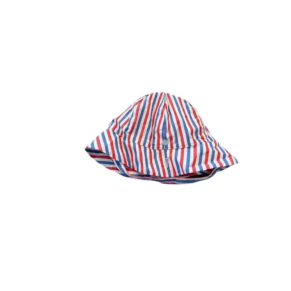 The Beaufort Bonnet Company Red/Blue/White Striped Beaufort Bucket Hat Size L - Picture 2 of 6